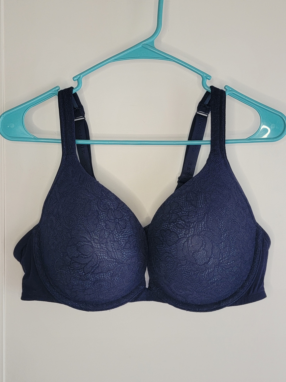 Navy Lace Boost Plunge Bra NWOT